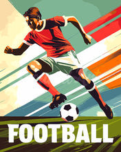 Laden Sie das Bild in den Galerie-Viewer, Malen nach Zahlen Figured&#39;Art – Sportposter Fußball