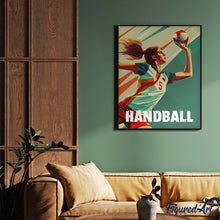 Laden Sie das Bild in den Galerie-Viewer, Sportposter Handball