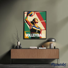 Laden Sie das Bild in den Galerie-Viewer, Sportposter Volleyball