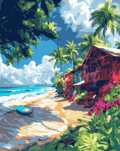 Laden Sie das Bild in den Galerie-Viewer, Malen nach Zahlen Figured&#39;Art – Surf-Dorf