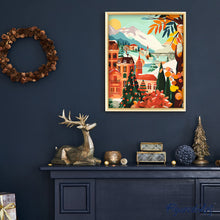 Laden Sie das Bild in den Galerie-Viewer, Winterstadt in den Bergen