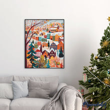 Laden Sie das Bild in den Galerie-Viewer, Buntes Winterdorf
