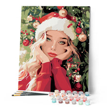 Laden Sie das Bild in den Galerie-Viewer, Süßes Mädchen zu Weihnachten