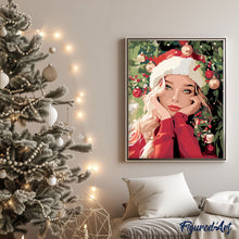Laden Sie das Bild in den Galerie-Viewer, Süßes Mädchen zu Weihnachten