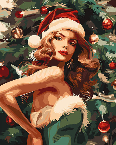 Malen nach Zahlen Figured'Art – Weihnachtsschönheit