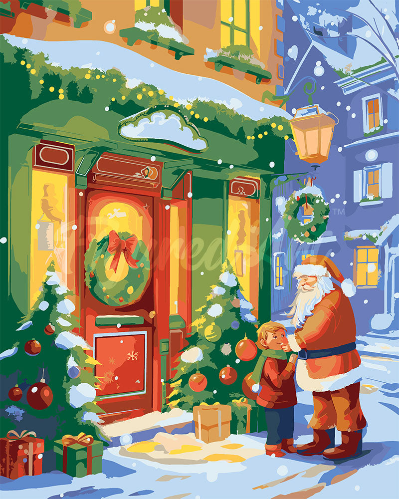 Malen nach Zahlen Figured'Art – Gruß vom Weihnachtsmann