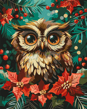 Laden Sie das Bild in den Galerie-Viewer, Malen nach Zahlen Figured&#39;Art – Weihnachtseule