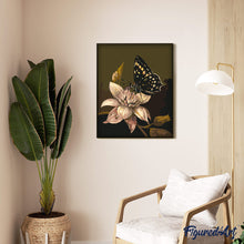 Laden Sie das Bild in den Galerie-Viewer, Mormonen-Schmetterling und Blume