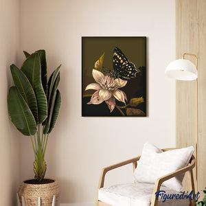 Mormonen-Schmetterling und Blume