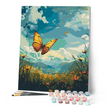 Laden Sie das Bild in den Galerie-Viewer, Kupferschmetterling unter blauem Himmel