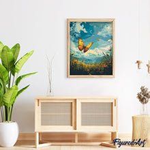Laden Sie das Bild in den Galerie-Viewer, Kupferschmetterling unter blauem Himmel