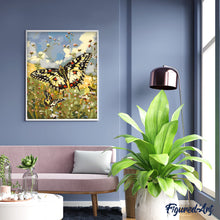 Laden Sie das Bild in den Galerie-Viewer, Proserpine-Schmetterling und Wildblumen