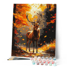 Laden Sie das Bild in den Galerie-Viewer, Majestätischer Hirsch im Herbst