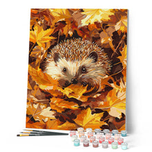Laden Sie das Bild in den Galerie-Viewer, Igel in Herbstblättern