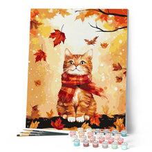 Laden Sie das Bild in den Galerie-Viewer, Gemütliche Herbstkatze