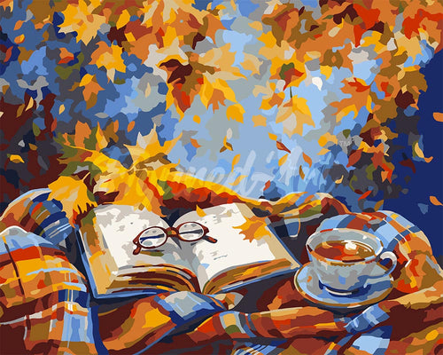 Malen nach Zahlen Figured'Art – Herbst-Leseauszeit