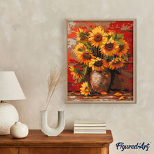 Laden Sie das Bild in den Galerie-Viewer, Herbst-Sonnenblumen-Vase