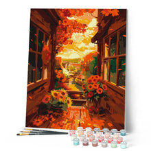 Laden Sie das Bild in den Galerie-Viewer, Herbst-Balkonblick