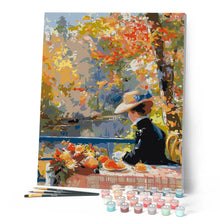 Laden Sie das Bild in den Galerie-Viewer, Von Renoir inspirierte Herbst-Dame