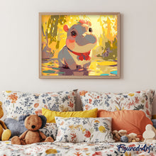 Laden Sie das Bild in den Galerie-Viewer, Glückliches Baby-Nilpferd