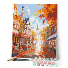 Laden Sie das Bild in den Galerie-Viewer, Altstadt im goldenen Herbst