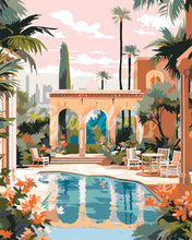 Laden Sie das Bild in den Galerie-Viewer, Malen nach Zahlen Figured&#39;Art – Luxusvilla in Marrakesch