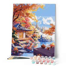 Laden Sie das Bild in den Galerie-Viewer, Herbst-Teehaus am See