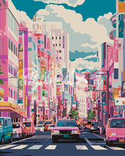 Laden Sie das Bild in den Galerie-Viewer, Malen nach Zahlen Figured&#39;Art – Belebte Straße in Japan