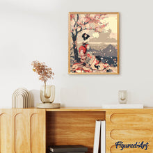 Laden Sie das Bild in den Galerie-Viewer, Vintage-Sakura-Dame