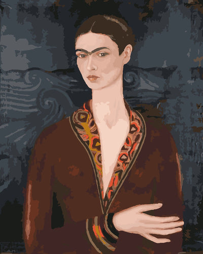 Malen nach Zahlen Figured'Art – Frida - Selbstbildnis im Samtkleid