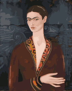 Malen nach Zahlen Figured'Art – Frida - Selbstbildnis im Samtkleid
