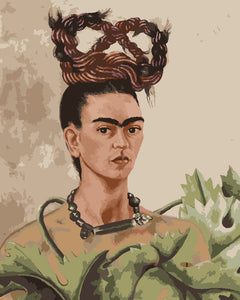 Malen nach Zahlen Figured'Art – Frida - Selbstbildnis mit Zopf