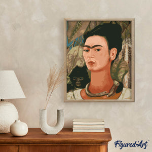 Frida - Selbstbildnis mit Affe 1938