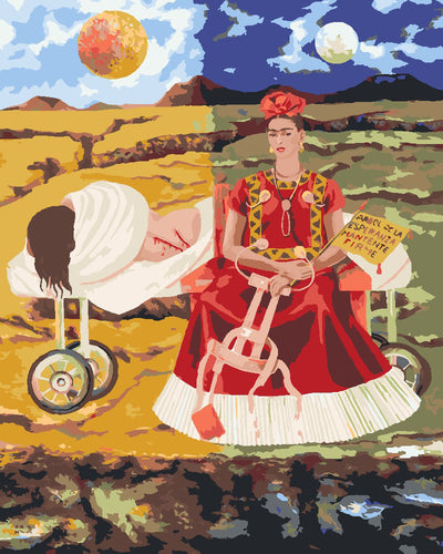 Malen nach Zahlen Figured'Art – Frida - Baum der Hoffnung, bleibe stark