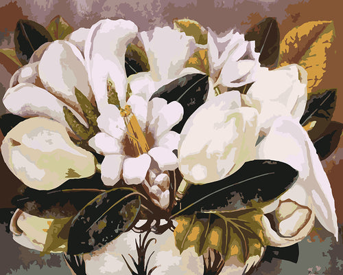 Malen nach Zahlen Figured'Art – Frida - Magnolien
