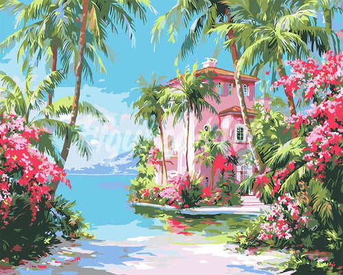 Malen nach Zahlen Figured'Art – Paradiesküstenhaus