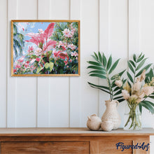 Laden Sie das Bild in den Galerie-Viewer, Tropische rosa Blüte