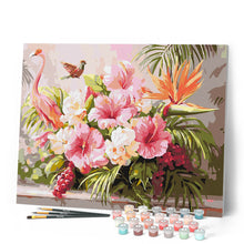 Laden Sie das Bild in den Galerie-Viewer, Hibiskus und Flamingo