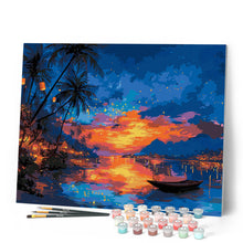 Laden Sie das Bild in den Galerie-Viewer, Sonnenuntergang am Laternenstrand