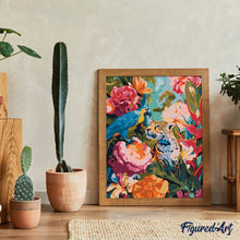 Laden Sie das Bild in den Galerie-Viewer, Papagei und Leopard