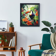 Laden Sie das Bild in den Galerie-Viewer, Tukan im Dschungel