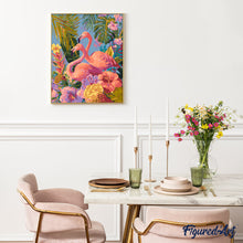 Laden Sie das Bild in den Galerie-Viewer, Zwillingsflamingos