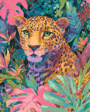 Laden Sie das Bild in den Galerie-Viewer, Malen nach Zahlen Figured&#39;Art – Tropischer Leopard