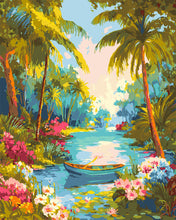 Laden Sie das Bild in den Galerie-Viewer, Malen nach Zahlen Figured&#39;Art – Paradiesfluss