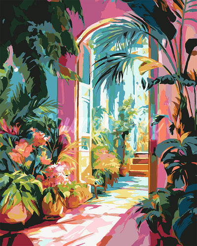 Malen nach Zahlen Figured'Art – Gartenbogen