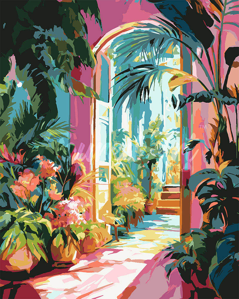 Malen nach Zahlen Figured'Art – Gartenbogen
