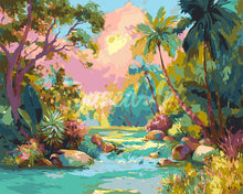 Laden Sie das Bild in den Galerie-Viewer, Malen nach Zahlen Figured&#39;Art – Tropischer Bach