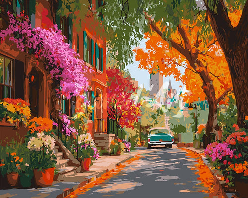 Malen nach Zahlen Figured'Art – Städtische Gartenallee