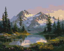Laden Sie das Bild in den Galerie-Viewer, Malen nach Zahlen Figured&#39;Art – Alpensee