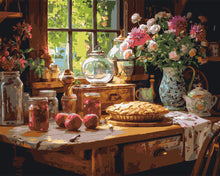 Laden Sie das Bild in den Galerie-Viewer, Malen nach Zahlen Figured&#39;Art – Hausgemachter Apfelkuchen